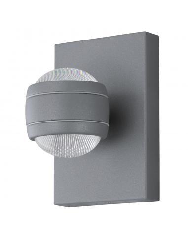 EGLO 94796 - SESIMBA Outdoor LED Wall Light in Galvanized Steel Silver and Acrylic