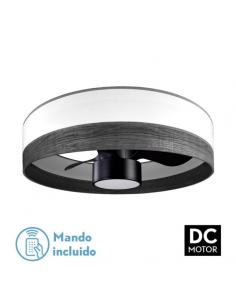 Fan Dc 24w Olga White/black-black 3 Blades 6 Speeds. 2390lm 3 Colors, Remote, memory, timer 70d