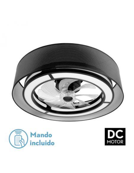 Fan Dc 58w Anastasia Black/silver 8 Blades 60d 5900lm 6 Speeds. 3 Colors Remote, Memory, Timer