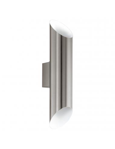 EGLO 94803 - AGOLADA Outdoor LED wall light in stainless steel, white