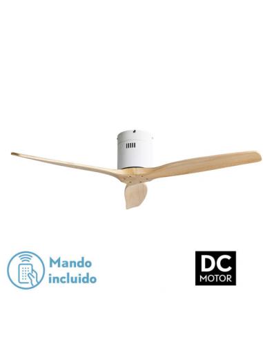Fan Dc Aguilon White 3 Blades Beech 5 Vel Ocities Without Remote And Temporary Light.132d
