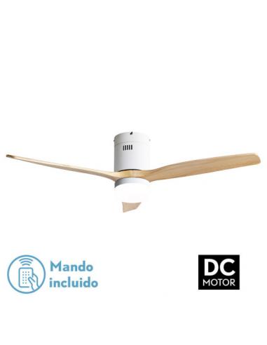 Fan 18w Dc Aguilon White 3 blades Beech 5 Vel Ocidades C/remote Timer 34x132d