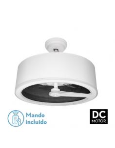 Ventilador Dc Tatiana 110w Blanco/mad.Negra 3 Aspas 62d 3000-4000-6000k 9350lm Remoto,memoria,temporizador