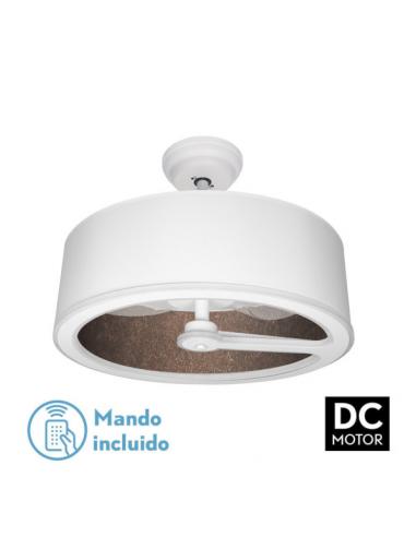 Fan Dc Tatiana 110w White/rust 3 Blades 62d 3000-4000-6000k 9350lm Remote, memory, timer