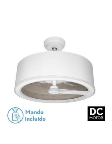 Fan Dc Tatiana 110w White/mad. Gray 3 Blades 62d 3000-4000-6000k 9350lm Remote, memory, timer