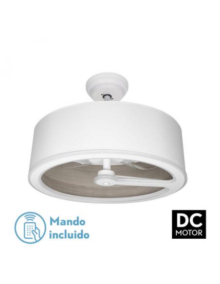 Fan Dc Tatiana 110w White/mad. Gray 3 Blades 62d 3000-4000-6000k 9350lm Remote, memory, timer