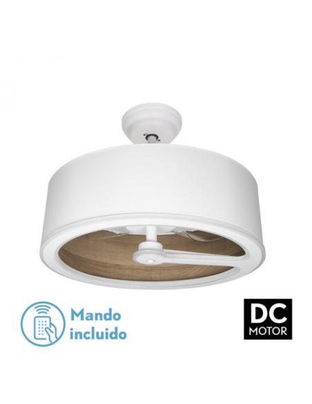 Fan Dc Tatiana 110w White/mad. Dark 3 Blades 62d 3000-4000-6000k 9350lm Remote, memory, timer