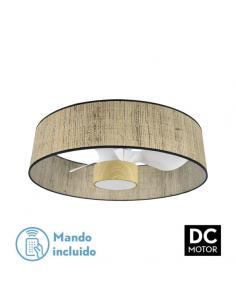 Fan Dc 24w Natasha Reed/white-beech 70d 3 Blades 6speed. 2390lm 3 Colors Remote, memory, timer