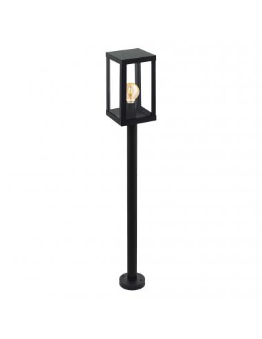 EGLO 94833 - ALAMONTE 1 Beacon in black galvanized steel and glass