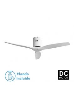 Ventilador Dc Aguilon Blanco 3 Aspas Blancas 5 Velocidades Sin Luz Remoto Y Temporiz.132d