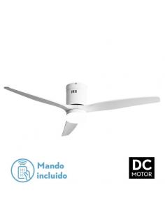 Fan 18w Dc White Glove 3 White Blades 5 Speeds W/Remote Timer 34x132 D