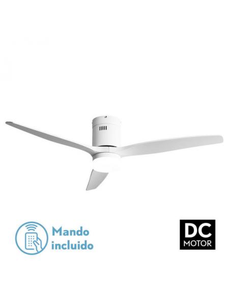 Fan 18w Dc White Glove 3 White Blades 5 Speeds W/Remote Timer 34x132 D