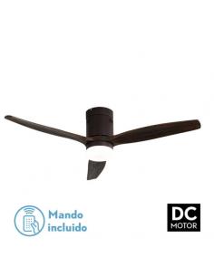 Fan 18w Dc Aguilon Brown 3 Blades Oak 5 Speeds W/E Remote Timer 34x132 D