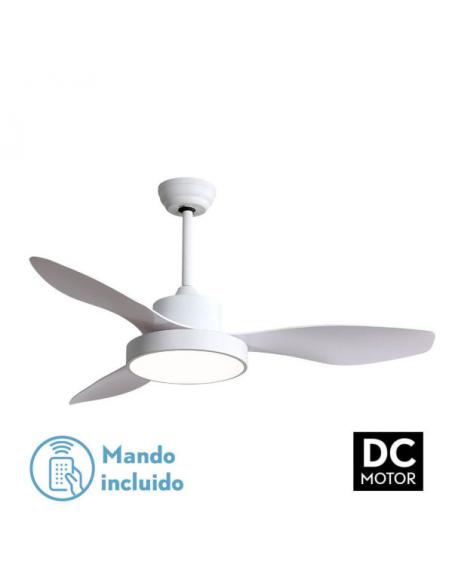 Fan Dc Hayate 48w 4078lm White 3 Asp 39/54x120x120cm 3000-4000-6000k C/remote, Memory And Timer