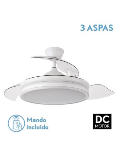 Ventilador Bayomo 72w 7200lm Blanco 3 Aspas Desp. 32/47x55/108 D.3 Color.motor Dc.remoto