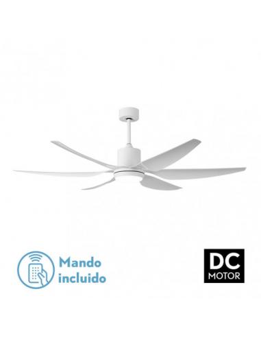 Fan Dc Otto 24w 2950lm White 6 White Blades Reg.x167d 3000-4000-6000k 2Seatposts With Remote, Memory And Timer