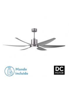 Fan Dc Otto 24w 2950lm Nickel 6 Blades Silver Reg.x167d 3000-4000-6000k 2 Seatposts W/remote, Memory and Timer