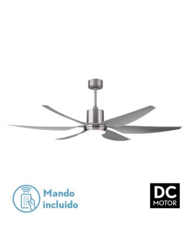 Fan Dc Otto 24w 2950lm Nickel 6 Blades Silver Reg.x167d 3000-4000-6000k 2 Seatposts W/remote, Memory and Timer