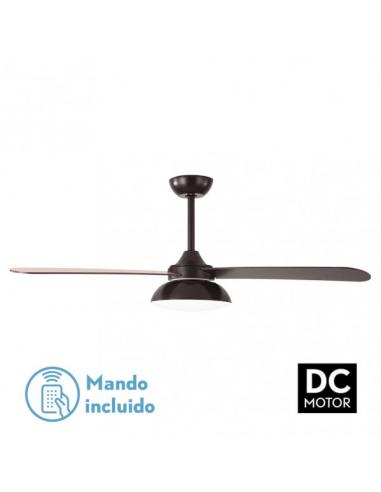 Fan Dc Umi 24w Brown 3 Blades Rev. Brown/beech 132d 2950lm 3000-4000-6000k 2 Stems C/remote, Memory And Timer