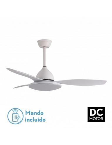 Fan Dc White Yael 72w 3000-4000-6000k 122d 7200lm 3 Blades, Remote+timer+memory
