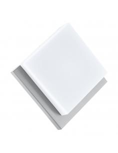 EGLO 94877 - INFESTO 1 Aplique de exterior LED en Acero inoxidable, plástico acero inoxidable, plata y Acrílico