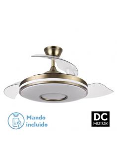 Fan Dani 72w 6117lm Leather 3 Asp.desp. 108D 3000-4000-6000K Remote, Memory and Timer