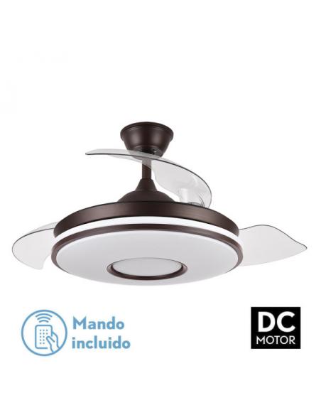 Fan Dc Dani 72w 6117lm Brown 3 Asp.desp. 108D 3000-4000-6000K Remote, Memory and Timer