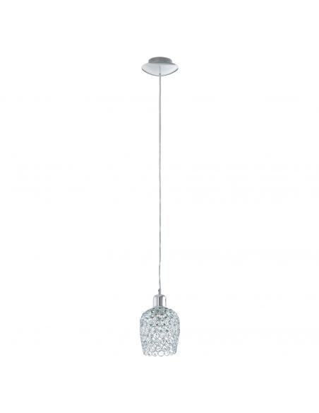 EGLO 94896 - BONARES 1 Living Room Lamp in Chrome Steel and Steel, crystal