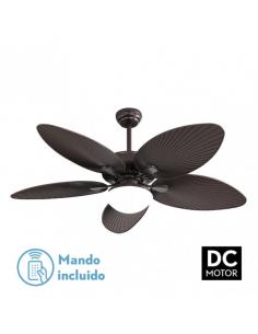 Fan Dc Borasco 24w Brown 5 Asp.6 Vel.132d 2950lm Remote.Memory And Temp.3000-4000-6000K