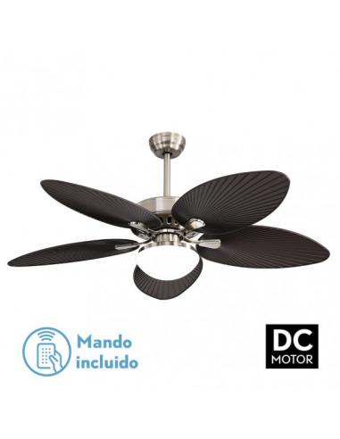 Fan Dc Borasco 24w Niq/brown 5 Asp.6 Vel 132d 2950lm Remote.memor.y Temp.3000-4000-6000k