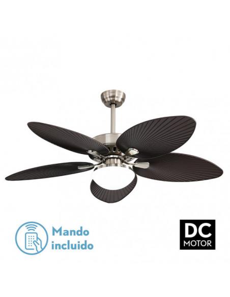 Fan Dc Borasco 24w Niq/brown 5 Asp.6 Vel 132d 2950lm Remote.memor.y Temp.3000-4000-6000k
