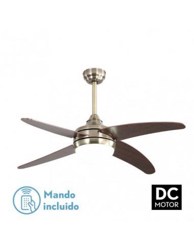 Fan 2xe27 Dc Klod Leather/cherry4 Asp.6 Vel 117d C/remote