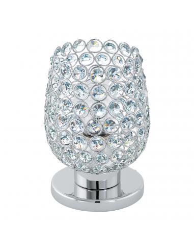 EGLO 94899 - BONARES 1 Living Room Lamp in Chrome Steel and Steel, glass