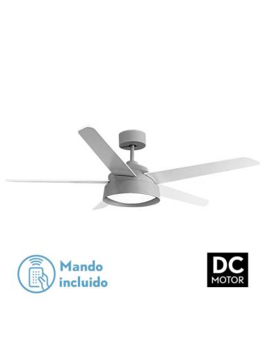 Fan 25w Dc Gray Lebeche 5 Blades Rev. White/beech 6 Speed. 3000-4000-6000K 132D Remote, Memory And Timer