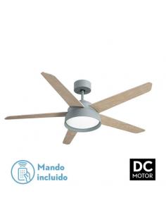 Fan 25w Dc Green Lebeche 5 Blades Rev. White/beech 6 Spd. 3000-4000-6000K 132D Remote, Memory And Timer