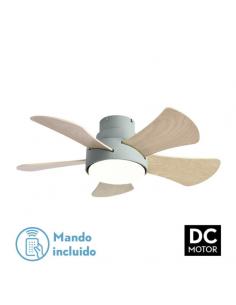 Fan 25w Dc Gregarious Green 5 Blades Rev. White/beech 6 Spd. 3000-4000-6000K 82D Remote, Memory & Timer