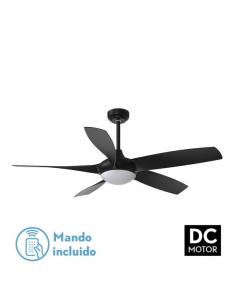 Fan DC 24w Galleo Black 5 Blades 137d 2400Lm 6 speeds 3000-4000-6500k C/remote, Memory And Timer