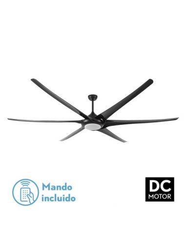 Fan 30w Dc Moncayo Black 6 Blades 6 Speeds 254d Remote Memory 3 Temperatures 2850 Lm