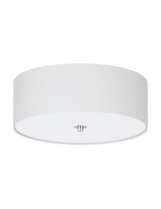EGLO 94918 - PASTERI Fabric Ceiling Light in Nickel-matte Steel and Textile, glass