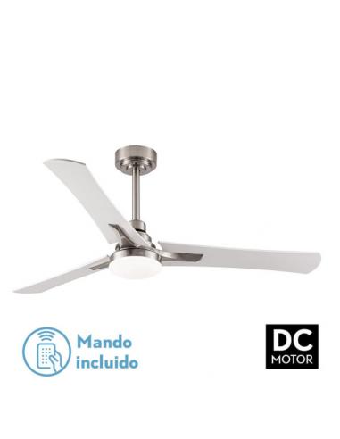 Fan 22w Dc Coro Nickel 3asp White/beech 6Speeds 3colors 2180lm 132d C/remote, Memory and Timer