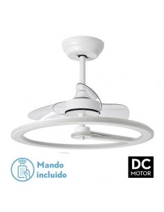 Fan 110w Dc Chom White 3Asp.Transp. 46/66x62x62cm 6 Speeds. 3 Colors with Remote, Memory and Timer 9350lm
