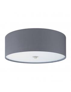 EGLO 94921 - PASTERI Fabric Ceiling Light in Nickel-matte Steel and Textile, glass
