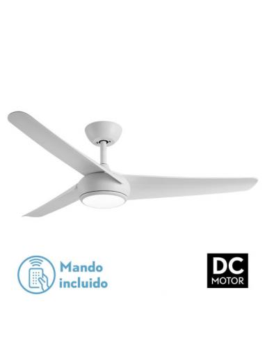 Fan Dc Patras 24w White 3 Blades 6 Speeds 3 Colors 131.2d 2424lm C/Remote, Memory And Timer