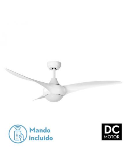 Fan Dc Chanea 24w White 3 Blades 6 Speeds 134d 3000-4500-6000k C/remote, Memory And Timer 2424lm