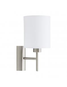 EGLO 94924 - PASTERI Fabric Applique in Nickel-matte Steel and Textile