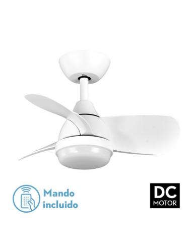 Fan Dc 24w Pirdo White 3 Blades 60d 2400lm 6 Speed. 3000-4500-6000K C/Remote, Memory & Timer
