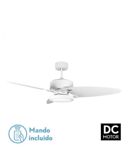 Fan Dc Cross 30w White 3 Blades White/beech 6speed. 3 Colors 3250LM132D Remote, Memory and Timer