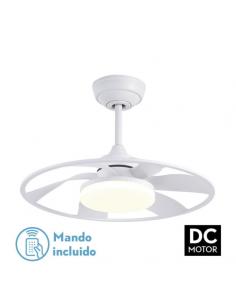 Fan Dc Celsius 26w White 6 Blades 55d 2950lm 3000-4000-6500k 6speed. Remote, Memory and Timer