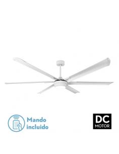 Fan Dc Tide 30w White 6 Blades Aluminum 198d 6speed. 3 Colors 3250lm Remote, Memory, Timer