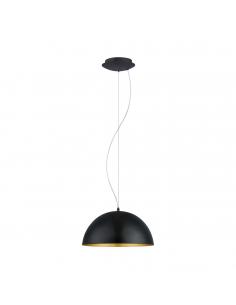 EGLO 94935 - GAETANO 1 Living Room Lamp in black steel, gold